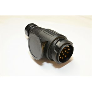 13 polet trailer stik til 2 kabler