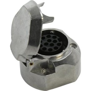 Stikd�se 13p. til montering p� bil. Aluminium hus