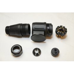 13 polet trailer stik til 2 kabler