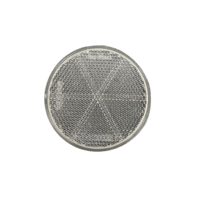 Hvid Reflektor diameter  80 mm. med klbepude