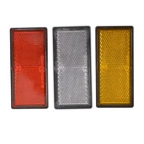 Reflektor hvid 86x40mm.