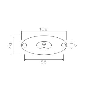 Markeringslygte ASP�CK Flatpoint II LED. R�d