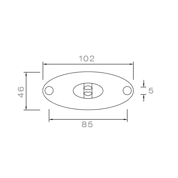 Markeringslygte ASP�CK Flatpoint II LED. R�d