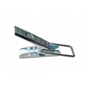 SPP excentrisk l&aring;s, ZB-02, Total l&aelig;ngde p&aring; kroppen: 166 mm, runde beslag galvaniseret