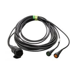 7 m Aspck / Jokon 13 P dobbelt kabel m. 2 stk. 5 polet stik