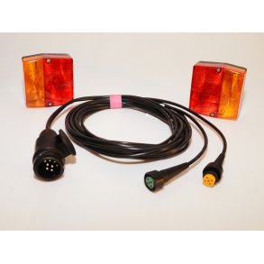 Aspck Minipoint lygtest m. 4 m kabel og 13 polet stik