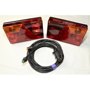 Aspck Multipoint I Komplet lygtest med 2 x 5 m kabel. 7 p. stik