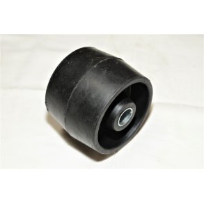 Siderulle Sort Gummi Diam. 111/105 mm, Bredde 86 mm. Hul  22 mm.