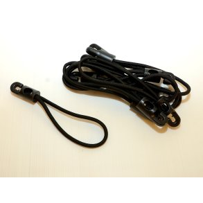 Elastiske sejldugssnore med plastik krog  10 stk.