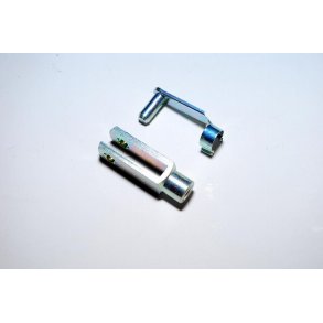 Gaffells med 8 mm gevind lngde 40 mm. incl. fjederls. Galvaniseret stl