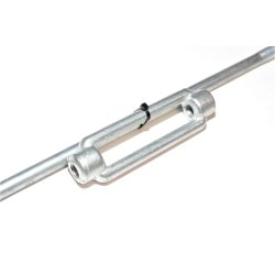 Vantskrue M10 + 50 cm Gevind stang begge med H�jre / venstre gevind. Galvaniseret.