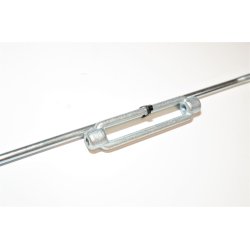 Vantskrue Galvaniseret med M8 + 50 cm galvaniseret stang H�jre / venstre gevind.