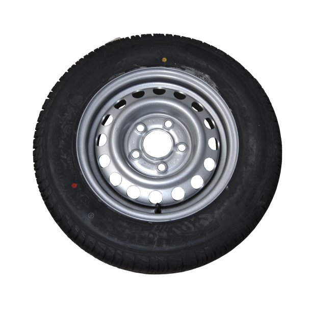 13'' 165/80 Komplet hjul, 5 huls flg. max last 710 kg