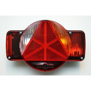 Humbaur baglygte glas H�jre side. Vandret model.