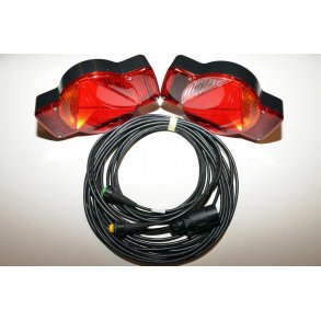 Humbaur Komplet lygtest vandret model, m. 7 P. stik og 5 m kabel