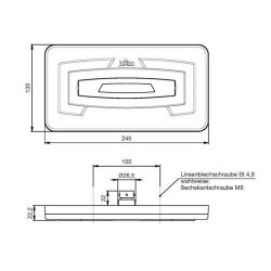 Jokon LED venstre Baglygte model 915 til indbygning