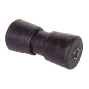 Klrulle sort gummi Lngde 190 mm, Diam. 85 mm. Aksel hul  22 mm