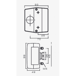 Aspck Minipoint Baglygte glas V/H