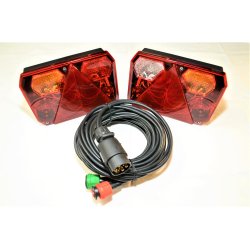 Radex Komplet lygte st, model 6400 med 2 x 4 m kabel og 7 polet stik til bilen