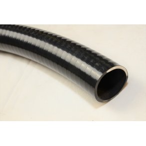 Overtrksslange til bom, Diam 53 mm, Farve sort. 