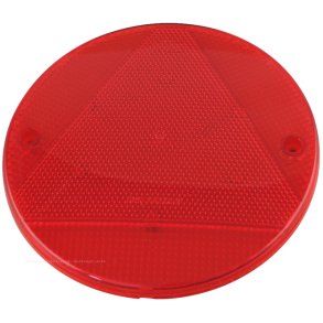 Rund rd reflektor med Trekantet. 2 skruehuller. Ml :  155 mm