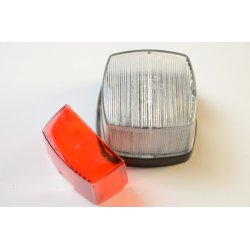 Positionslygte Radex Rd/hvid. Model 901. Ml : H 65 x B 61 x 44 mm .