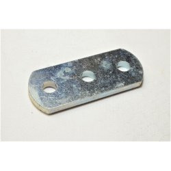 Samleplade til bremsekabler. M�l : B. 30 mm. L. 95 mm. med 3 stk � 8,5 mm huller