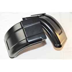 Alko-Plus plastic 1/2 sk�rm. Sort slagfast plast. 2 Dele for og bag