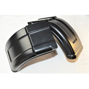 Alko-Plus plastic 1/2 skrm. Sort slagfast plast. 2 Dele for og bag