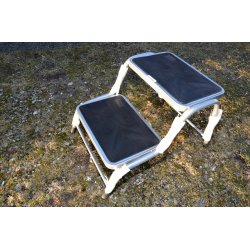 2 trins trappe med gummi belgning til bl.a. Campingvogn