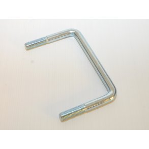 U bjler B 123 x L 80 mm. M12 mm gevind, Galvaniseret. Gevind lngde 35 mm