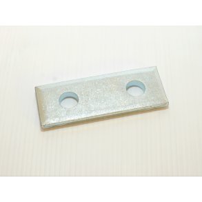 Klemplade til 43 mm U bjle med 2 huller. 