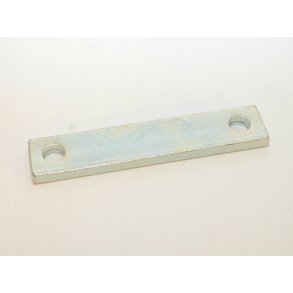 Klemplade med 2 huller til 73 mm U bjle M 10, Hulafstand 83 mm.