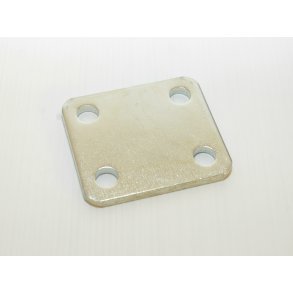 U bjle beslag - 4 kantet Klemplade m. 4 huller til 33/43 mm U bjler