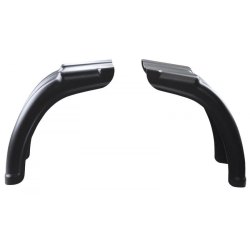 Alko-Plus plastic 1/2 sk�rm. Sort slagfast plast. 2 Dele for og bag