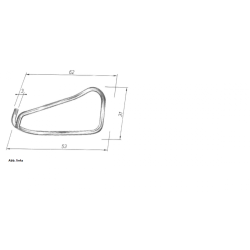Fjeder for vinkellukker, model 0 og 1. venstre side passer til ref. 60621 - 60623