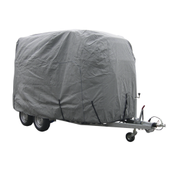 Presenning til mellem strrelse Hestetrailer. Farve gr.