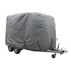 Presenning til mellem strrelse Hestetrailer. Farve gr.