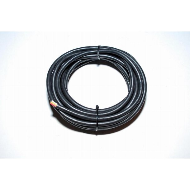 Kabel 5 leder. Lngde minimum 2,6 m. Farve sort