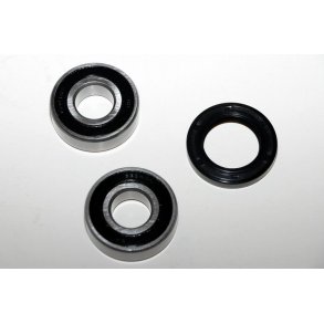Hjul lejest kuglelejer. 2 stk. DIN 6204 + Ttningsring 