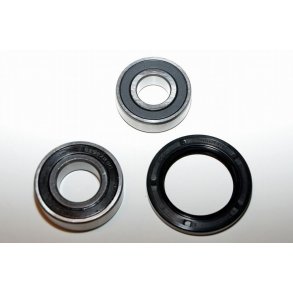 Hjul lejest med dobbeltlukkede kuglelejer. 1 stk. DIN 6204 1 stk. DIN 6205 