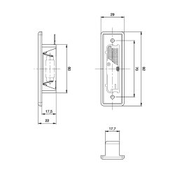 Jokon nummerpladeLygte model K 570 til indbygning
