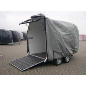 Presenning til stor hestetrailer, farve gr. Lg. 3700 mm