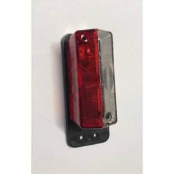 Radex Markeringslygte Type 925/1 Med Gummi Monterings Holder, Rd/Hvid,