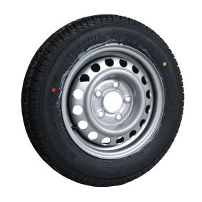 13'' x 185/70 Komplet hjul, 5 huls flg. Max last 950 kg.