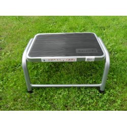 Camping trappe med 1 trin B 43 D 26 H 24 cm. Trin med skridsikker gummi 