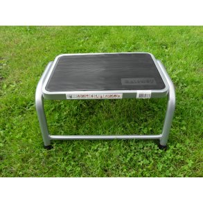 Camping trappe med 1 trin B 43 D 26 H 24 cm. Trin med skridsikker gummi 