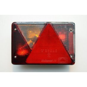 Aspck Multipoint IV Baglygte glas venstre side. Ml: 200 x 136 mm.