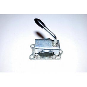 Klembjle til Nsehjul  48 mm, m/stbt bagplade 6 stk. bolthuller Centerafstand 105 mm.