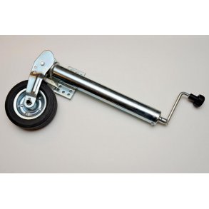 Stttehjul klapbart m. fast gummihjul  220x60/65 mm. Nyttelast 250 kg 